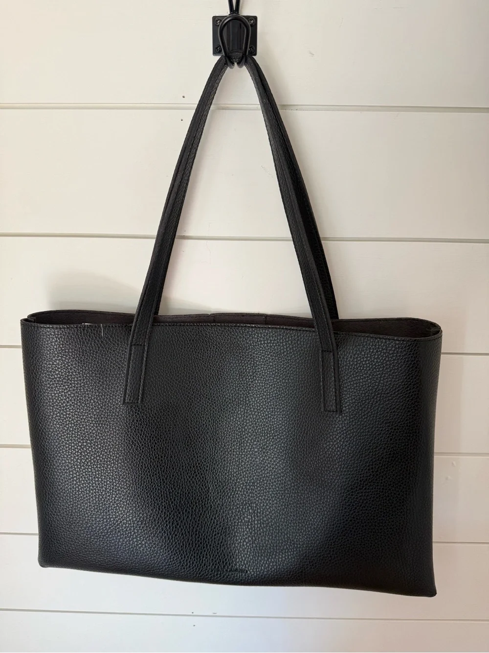 Vince Camuto Luck Tote Large Black Gray Laptop Tablet Organizer